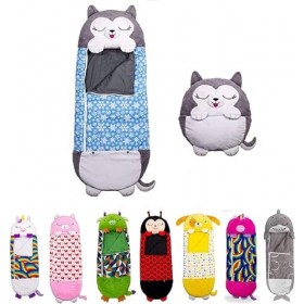 N/A Oreiller et sac de couchage unisexe – Sacs de couchage et oreillers de jeu en forme de personnages, formats L et M, confo