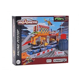 Majorette - 212050011 - Garage Creatix Racing PitStop Station - Circuit Voiture - + 1 Véhicule
