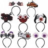 Halloween Headbands, 8PCS Chapeau de Sorcière Serre-tête, Halloween Chapeau de Sorcière Bandeau, Halloween Sorcière Accessoir