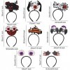 Halloween Headbands, 8PCS Chapeau de Sorcière Serre-tête, Halloween Chapeau de Sorcière Bandeau, Halloween Sorcière Accessoir