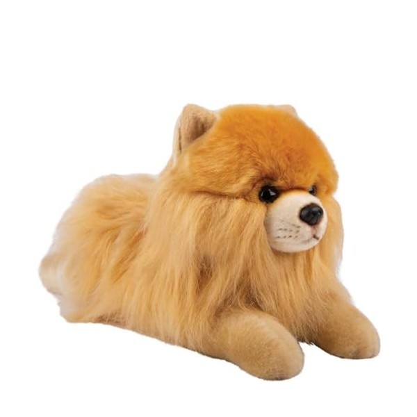 Poméranian Peluche en forme de chien allongé Leander