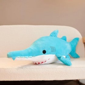 Peluche Requin Bleu Peluche Jouet Requin Poupée Peluche Animal Oreiller Enfants Cadeau D’Anniversaire Cadeau Cadeau De Noël 6