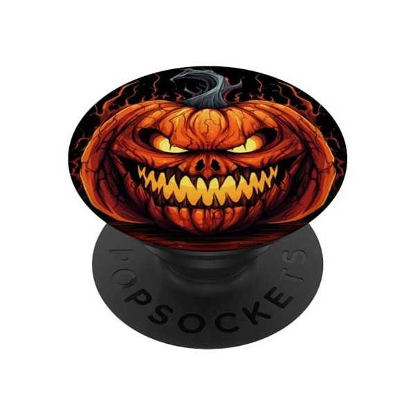 T-shirt dHalloween avec citrouille - Costume dHalloween - Cadeau citrouille PopSockets PopGrip Interchangeable