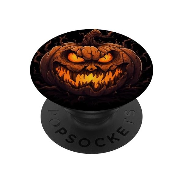 T-shirt dHalloween avec citrouille - Costume dHalloween - Cadeau citrouille PopSockets PopGrip Interchangeable