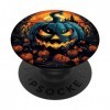 T-shirt dHalloween avec citrouille - Costume dHalloween - Cadeau citrouille PopSockets PopGrip Interchangeable