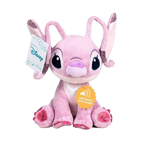 Lilo&Stitch - Peluche 1141"/29cm Angel Rose Qualité Super Soft Les Deux avec Son