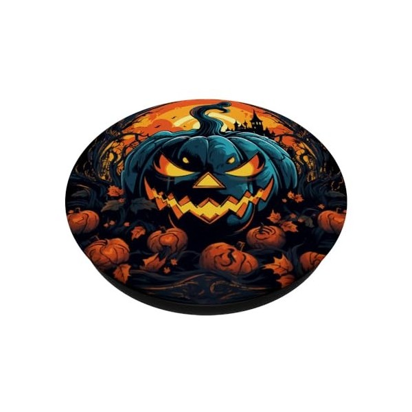 T-shirt dHalloween avec citrouille - Costume dHalloween - Cadeau citrouille PopSockets PopGrip Interchangeable