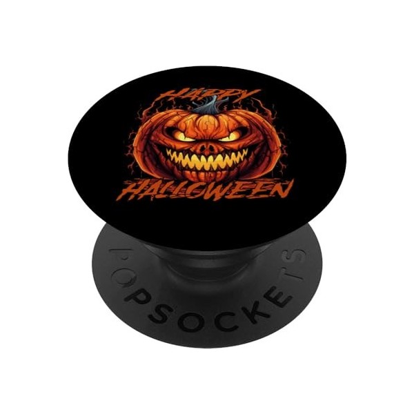 T-shirt dHalloween avec citrouille - Costume dHalloween - Cadeau citrouille PopSockets PopGrip Interchangeable