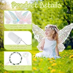 Ailes de fée blanches pour enfants