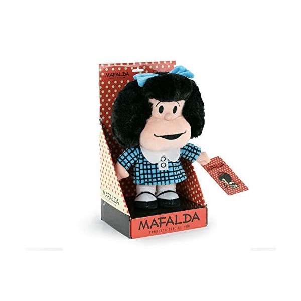 BARRADO Mafalda - Peluche Mafalda 27 Cm - Qualité Super Soft Display, Bleu 