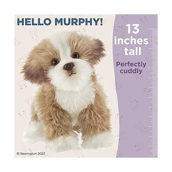 Bearington Peluche Murphy Maltipoo pour chien 13 pouces