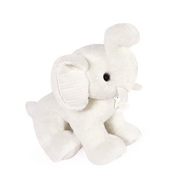 Histoire dOurs - Peluche Elephant - Blanc - 35 cm - PREPPY CHIC - HO3140