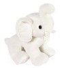 Histoire dOurs - Peluche Elephant - Blanc - 35 cm - PREPPY CHIC - HO3140