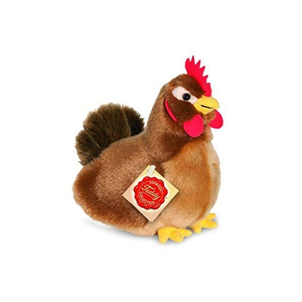 Teddy Hermann- Peluche-Poule-Brun, 941453, 16 cm