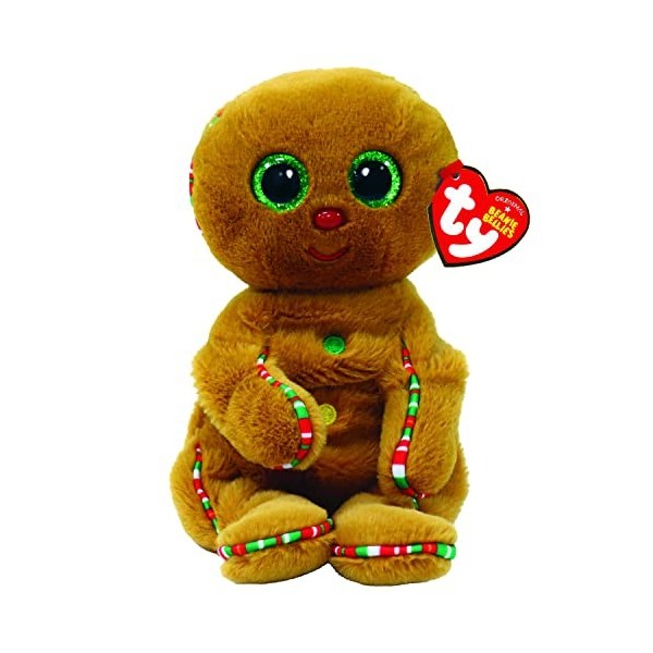 Ty Crispin Gingerbread Man Beanie Belly | Noël 2022 Bonnet Bébé Peluche Doux Jouet | Collectible Cuddly Stuffed Teddy