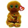 Ty Crispin Gingerbread Man Beanie Belly | Noël 2022 Bonnet Bébé Peluche Doux Jouet | Collectible Cuddly Stuffed Teddy