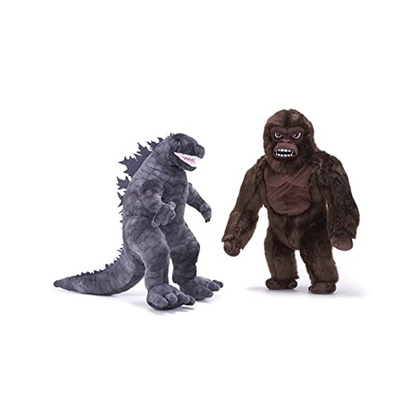 ENVI Lot de 2 peluches King Kong et Godzilla 30,5 cm – Godzilla VS Kong
