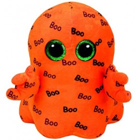 Carletto Ty 37079 Glubschis Peluche fantôme avec Yeux Scintillants, édition limitée Halloween, Peluche, 24 cm, Orange