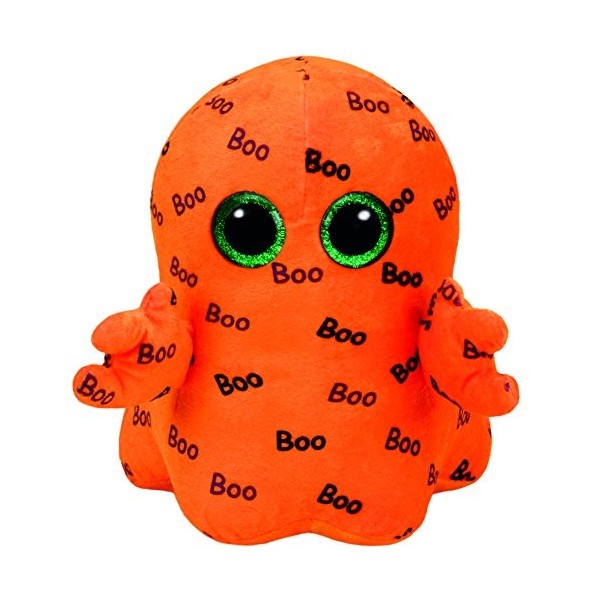 Carletto Ty 37079 Glubschis Peluche fantôme avec Yeux Scintillants, édition limitée Halloween, Peluche, 24 cm, Orange