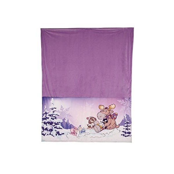 NICI- Coussin Moelleux élan Thure 40x30 cm Marron-Oreiller Doux et Durable pour Les garçons, Les Filles, Les bébés et Les Ama