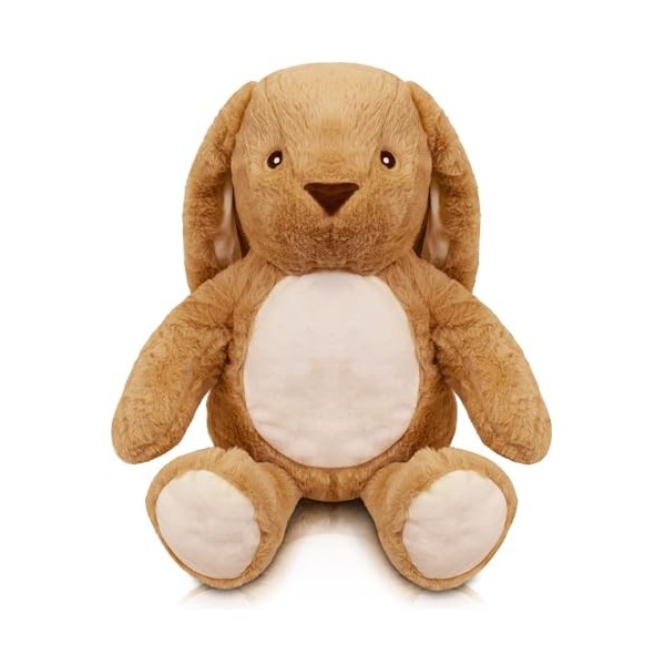 Milaboo® Doudou lapin 35 cm - Design adorable - Peluche douce beige - Sans danger et sans substances nocives lapin de 35 cm 