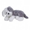 Classic Dogs - Peluche Chien Gris Et Blanc Assis Gm 33 Cm