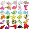 Sumind 30 Pièces Mini Jouets en Peluche de Mer Jouets en Peluche d’Animaux de lOcéan Décorations Mignonnes de Porte-Clés en 