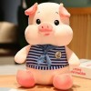 EacTEL Kawaii Peluche Cochon Poupée avec Bouteille Cochon Peluche Animal Peluche Enfants Chambre Décoration Jouet Enfants Cad