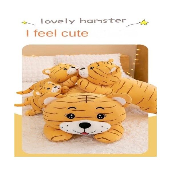 HYSTERIA Jouets en Peluche Jouet en Peluche de poupée de Tigre couché Doux, Ornements de Tigre couché Mignons et Mignons, Ore