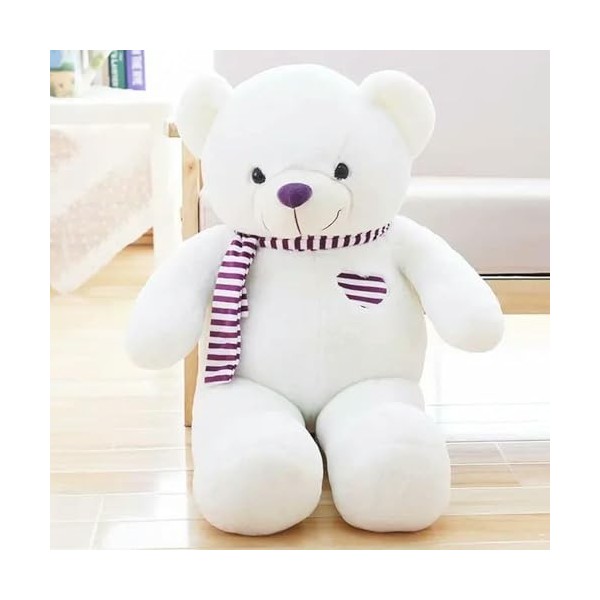 Nouveau Ours en Peluche de Haute qualité avec écharpe en Peluche Animal Ours en Peluche Poupée en Peluche Oreiller Cadeau d’A