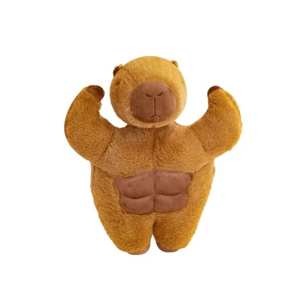 Jouet En Peluche Muscle Capybara, Peluche Capybara, Oreiller Capybara Super Doux Et Confortable De 38 Cm, Jouet En Peluche Mi