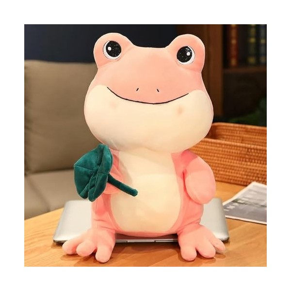 Poupée en Peluche Grenouille Feuille de Lotus créative poupée Animal en Peluche poupée Grenouille Mignonne poupée Jouet Cadea