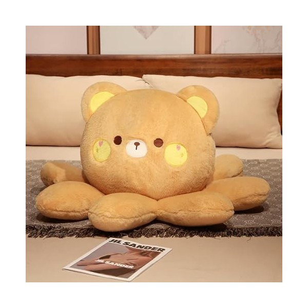 Poulpe se transforme en Teddy Panda Lapin Renard Animal Remplissage Doux Jouet en Peluche Dolly Coussin Anniversaire Cadeaux 