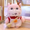 NOpinz Mignon Jouet en Peluche Vache en Peluche Kawaii Vache poupée Portant Chapeau Pull Vache Jouet Coussin décoration 30cm 