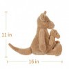 Apricot Lamb Peluche kangourou jaune - Peluche douce - Parfait pour les enfants kangourou jaune, 28 cm 