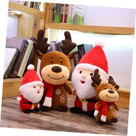 Toyvian 3 Pièces Gardiens du Père Noël en Peluche Cadeau Enfant en Bas Âge Noël Peluche danimaux De Noël Jouet en Peluche Re