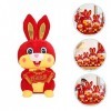 Totority 3 Pièces Animal en Peluche Mini Jouets Lapin Poupée Lapin De Pâques Panier Lapin en Peluche Jouet en Peluche Lapin A