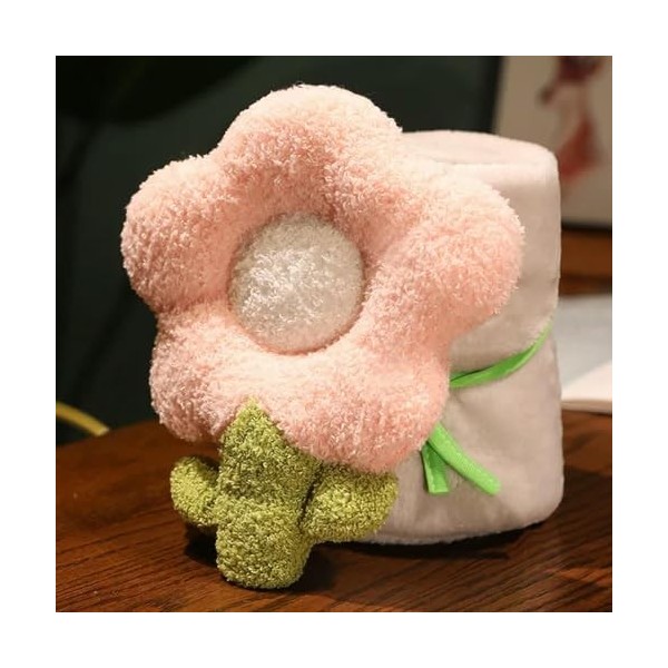 GagaLu Peluche Rouleau Couverture Dessin animé Fleur Flanelle Douce Bureau Chaud Pause déjeuner Oreiller créatif Bon Cadeau p