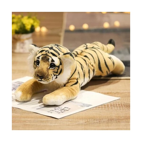 Simulation Lion Tigre Léopard Peluche Jouets Mignon Peluche Doux Réel comme Animal Jouets Décor Cadeau 48cm 1