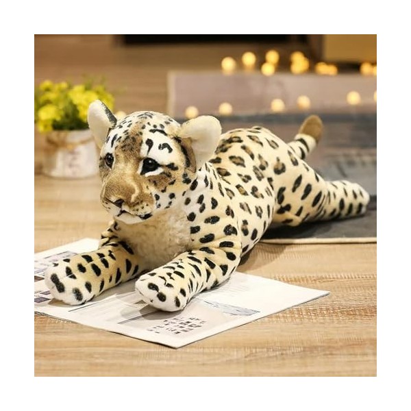 Simulation Lion Tigre Léopard Peluche Jouets Mignon Peluche Doux Réel comme  Animal Jouets Décor Cadeau 48cm 1