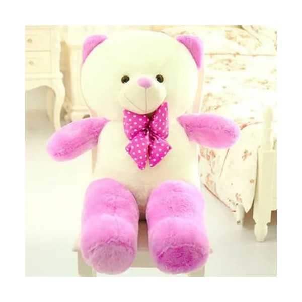 PaMut Ours en Peluche Doux en Peluche Animal Jouet en Peluche avec Noeud Papillon Gros Ours Oreiller poupée Enfants géant Pet