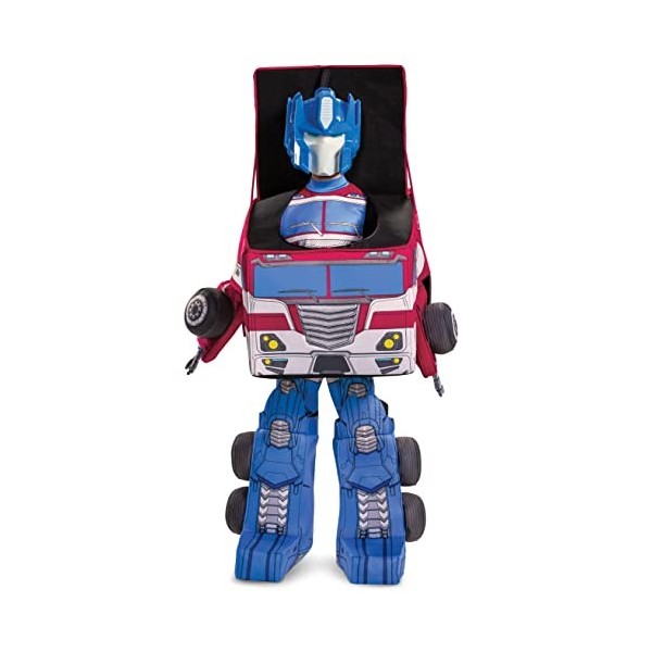 Optimus Prime Costume, Converting Transformer Costumes for Boys, Convertible Character Suit, Kids Size Medium 7-8 