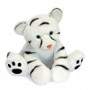 Histoire dOurs - Peluche Tigre Blanc - 35 cm - Blanc - Cadeau Enfant - Bébé Tigre Blanc - Terre Sauvage - HO3055