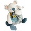 Doudou et Compagnie - Peluche Koala Avec Bébé et Anneau De Dentition - 25 cm - Beu - Yoca le Koala - DC3669