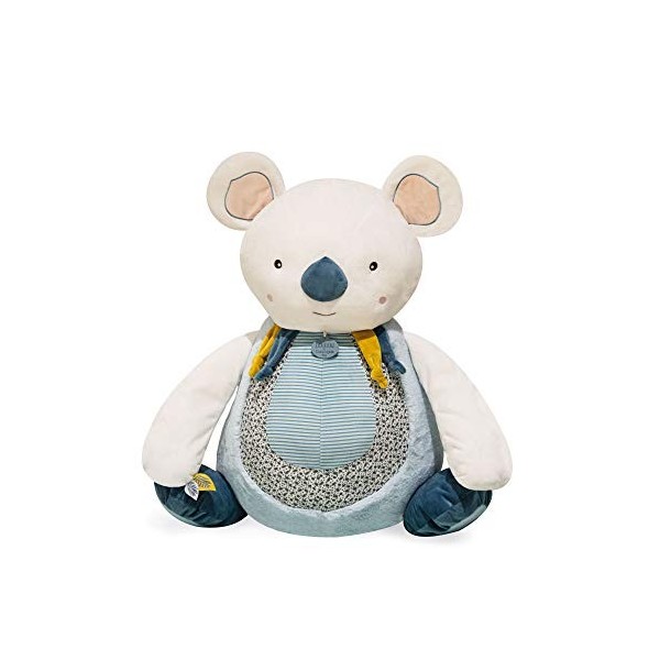 Doudou et Compagnie - Peluche Koala Avec Bébé et Anneau De Dentition - 25 cm - Beu - Yoca le Koala - DC3669