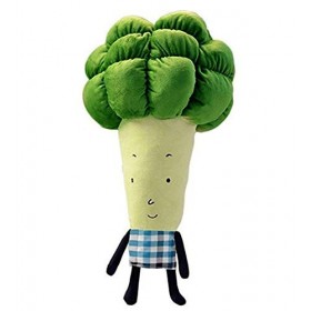 Tikwisdom Jouets pré-maternelle en peluche oreiller lombaire, brocoli, jouets en peluche vert 43 cm