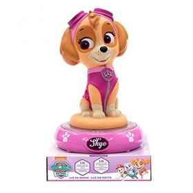KIDS EUROSWAN- LAMPARA Lampe de Nuit Paw Patrol Figure 3D Sky, PW19762, Multicolore