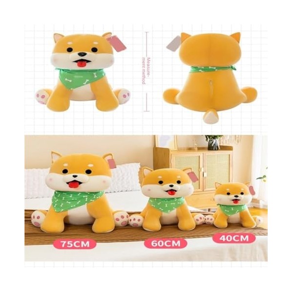 HYSTERIA Jouets en Peluche Mignon Cadeau danniversaire Shiba Inu Peluche Oreiller Simulation Chien poupée Assis Chiot Enfant