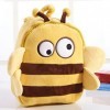 EyezeR Sac à dos à roulettes en peluche pour enfant Motif abeille, multicolore