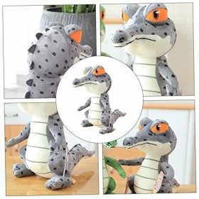 ibasenice 1 Pc Peluche Crocodile Oreiller Câlin Animal Jouet Crocodile Enfant Jetés en Peluche Jouet Crocodile Moelleux Fête 